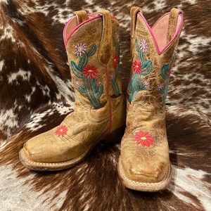 Roper Girls' Cactus Flower Western Boots